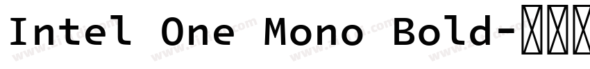 Intel One Mono Bold字体转换